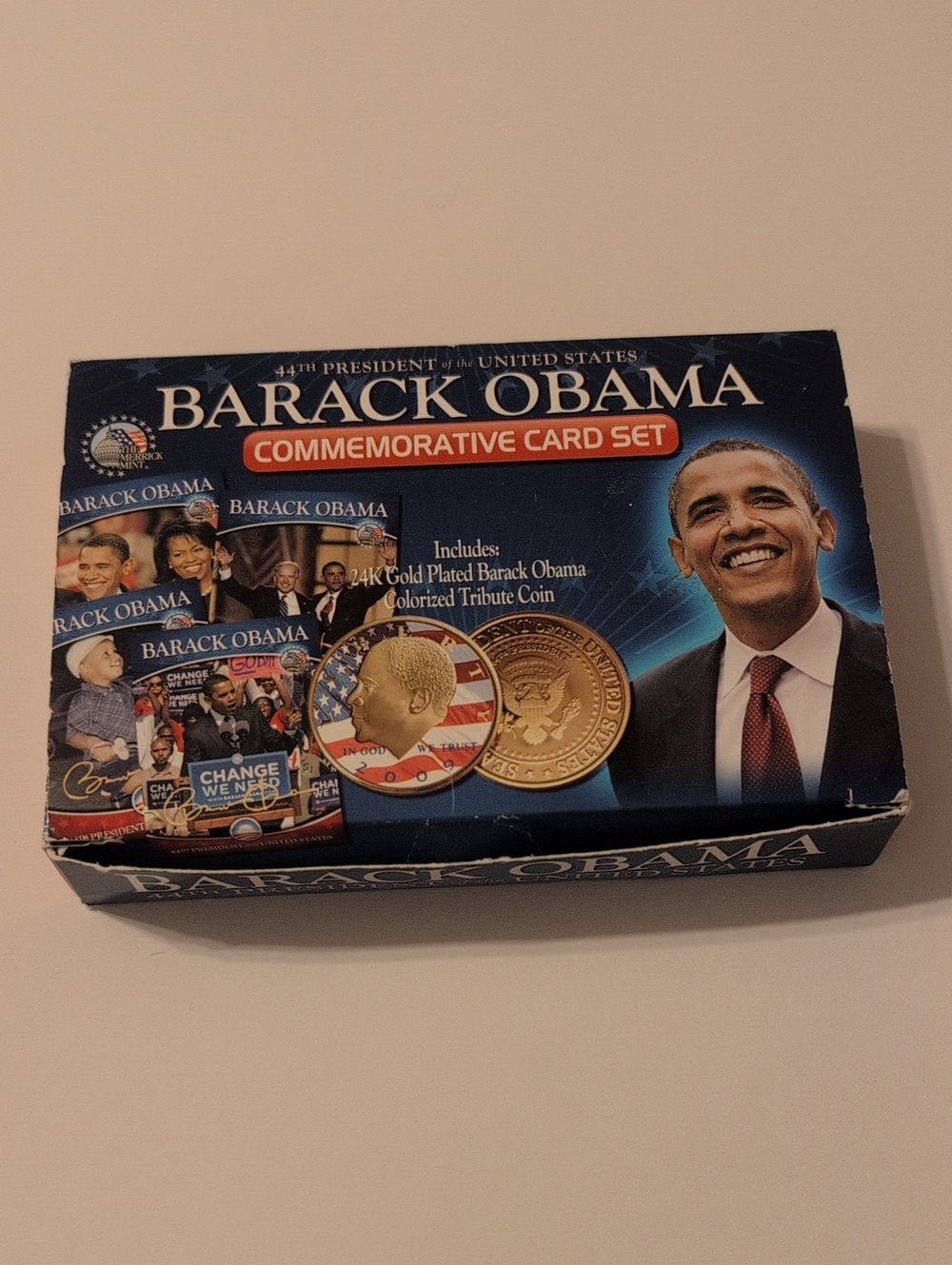 Barack Obama Commemorative 2009 Card Set - Blue